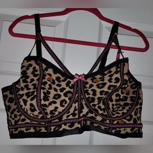Betsey Johnson Torrid Cheetah Bra and Panty Set